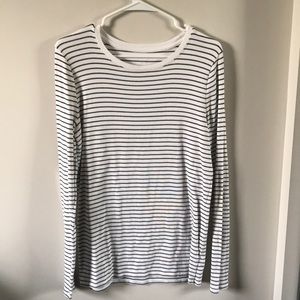 striped long sleeve top